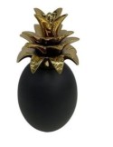 ANANAS 151129 NERO OPACO GAMBO ORO 12X23CM