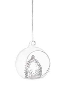 Pendente di Natale in Vetro Mya Natività 8cm, la Magia di Natale per le Tue Decorazioni