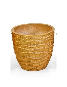 PORTAVASO 638039 2 MIS RESINA 33X35CM ORO