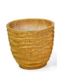 PORTAVASO 638039 3 MIS RESINA 36X39CM ORO