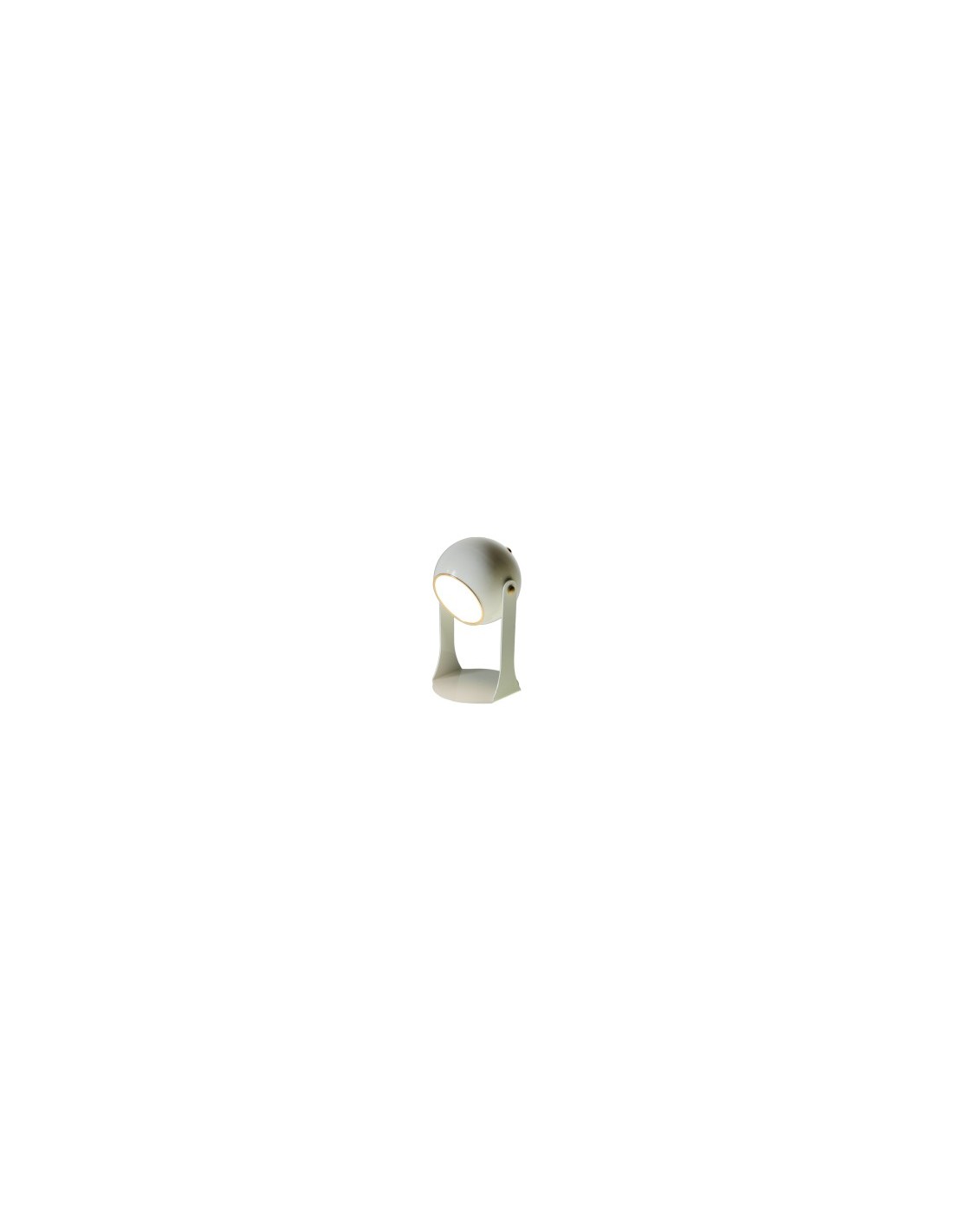 LAMPADA 139913 METALLO BIANCO 12X23CM RICARICABILE