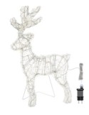 Renna di Natale Thin 3D H60cm: La Magia di Natale con 120 LED