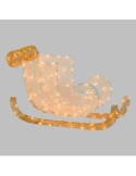 Slitta 3D 180LED Bianco Caldo di Natale, La Magia di Natale a casa tua, Un incanto di luci