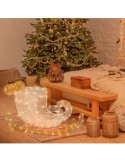 Slitta 3D 180LED Bianco Caldo di Natale, La Magia di Natale a casa tua, Un incanto di luci