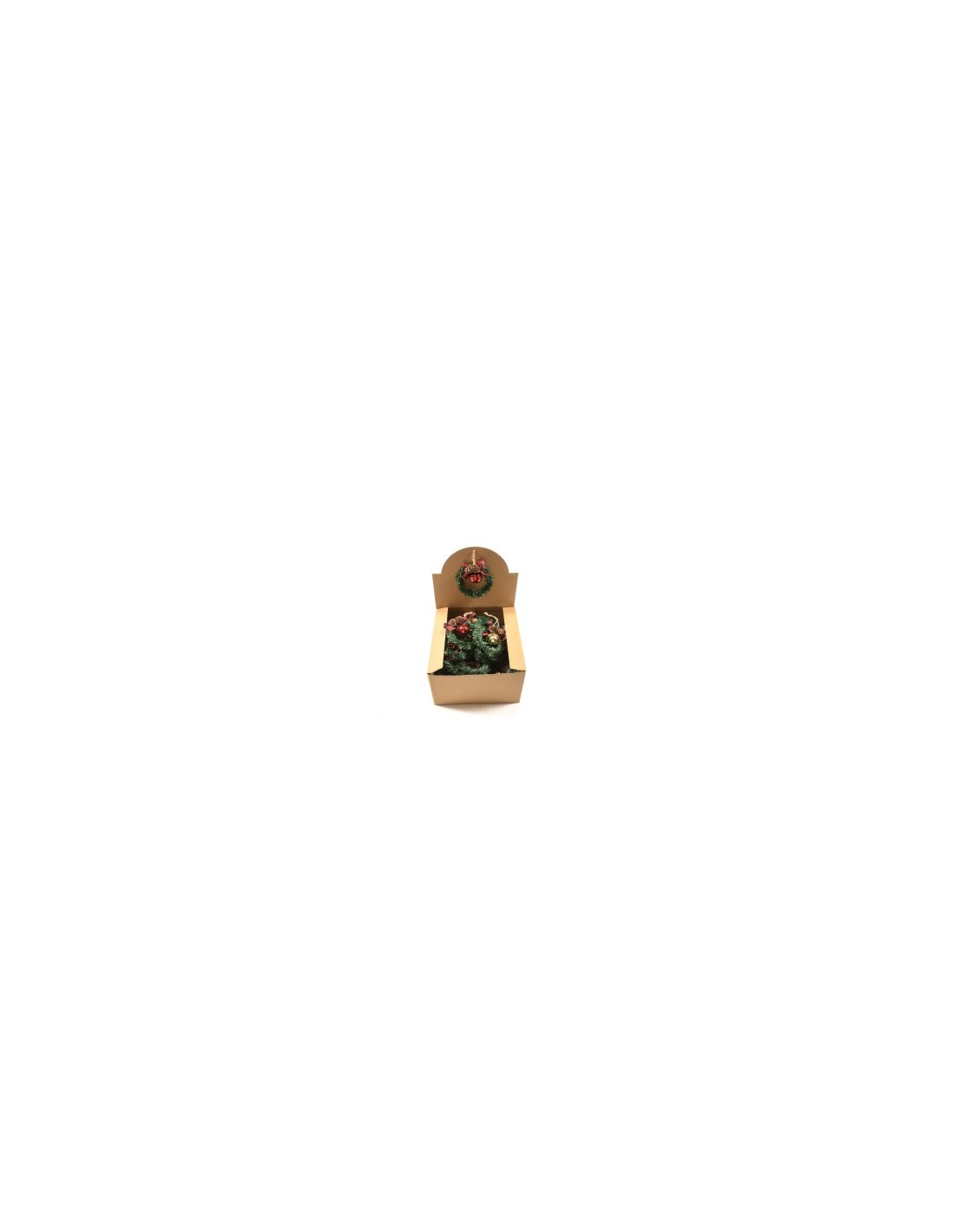 Pendente Ghirlanda con Campanella 10X10CM Assortito - Decorazioni Natalizie Eleganti
