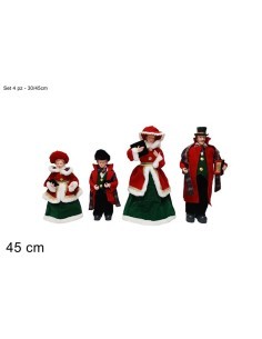 FAMIGLIA NATALIZIA 86945 4PZ 30/45CM