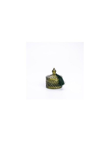 COFANETTO 12160321 ROMBI VERDE 8X10CM CON PENDAGLIO