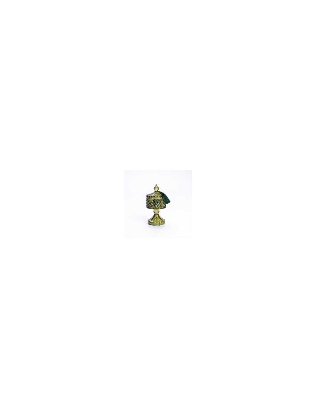ALZATINA 12160328 COFANETTO ROMBI VERDE 8,5X17CM CON PENDAGLIO