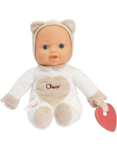 Chicco Gioco La Mia Prima Bambola - Con Cuore Massaggiagengive per Dentizione, Lavabile, 0 Mesi+