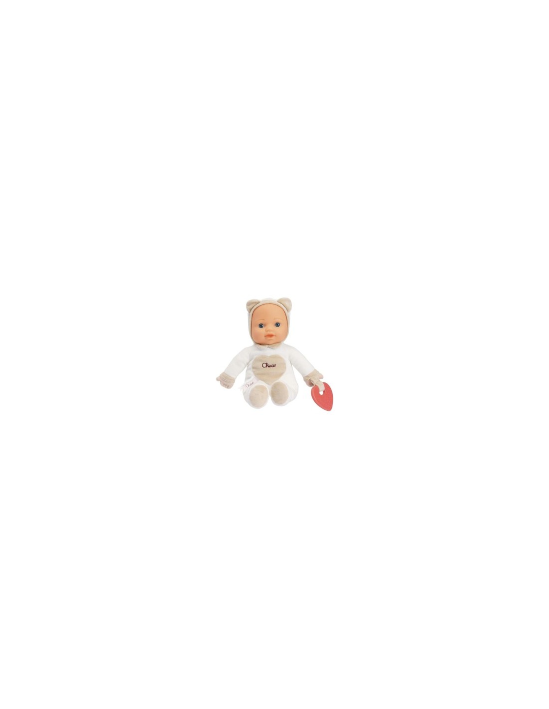 Chicco Gioco La Mia Prima Bambola - Con Cuore Massaggiagengive per Dentizione, Lavabile, 0 Mesi+