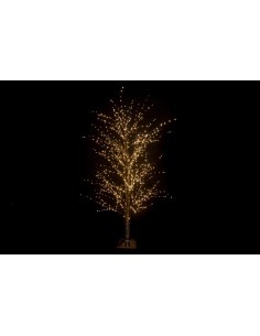 Albero Microled Nero H180 cm 1150 LED Bianco Caldo di Natale - La Magia di Natale a casa tua