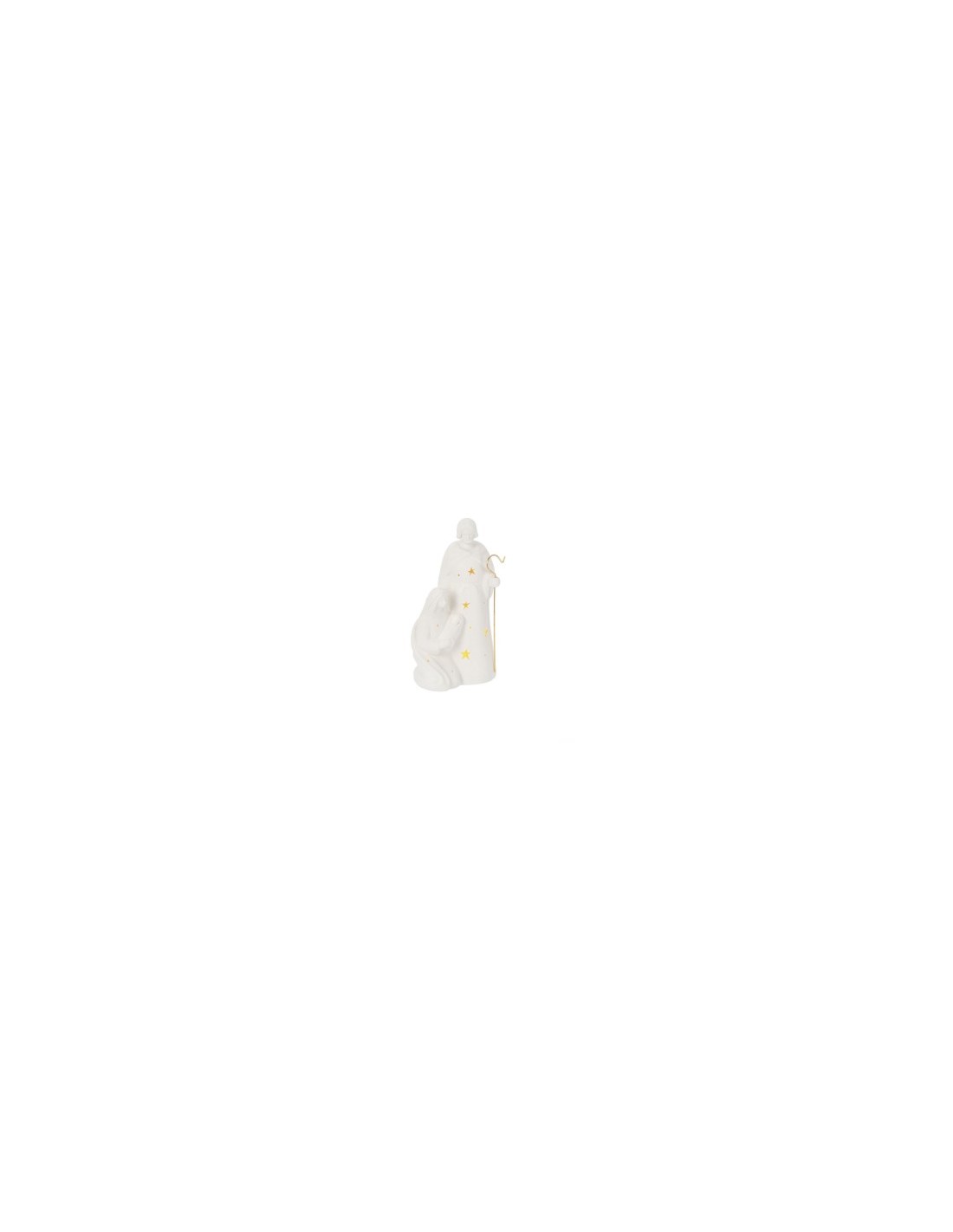 NATIVITA'0971030 LESLIE BIANCO H25CM CON LED