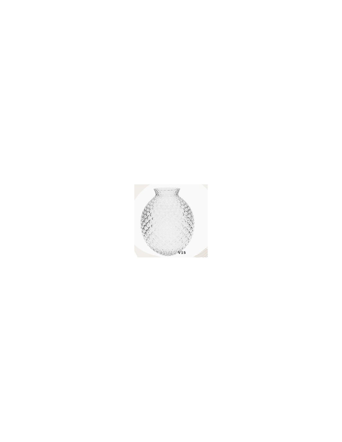 VASO VETRO CHIC 24X29CM ARIA