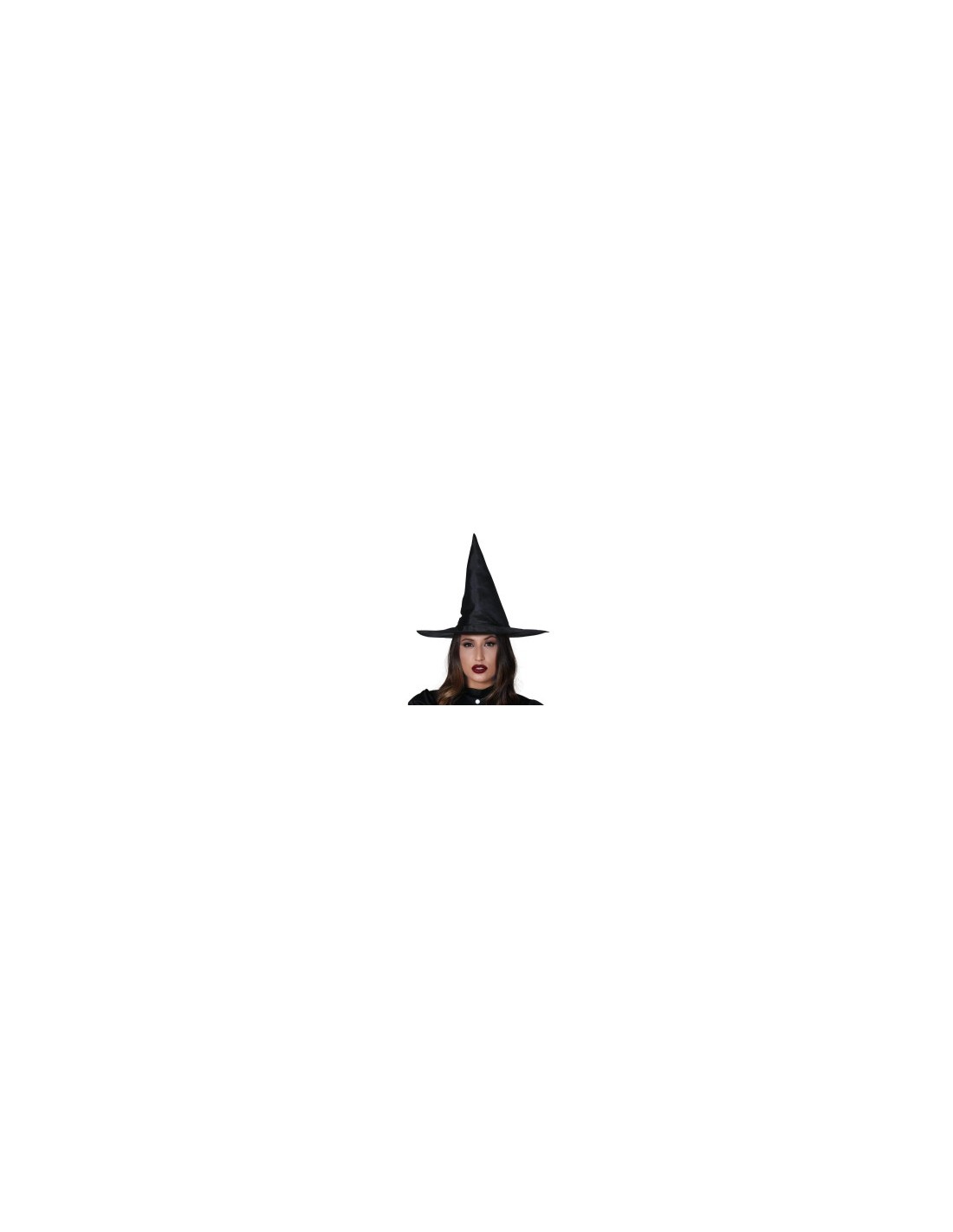 Cappello Nero da Strega per Donna, Accessorio Halloween