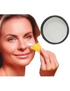 Trucco Bianco con Spugna, 9 gr, Makeup per Halloween e Feste