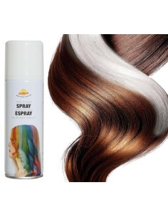 Spray per Capelli Bianco 125 ml, Accessorio Halloween