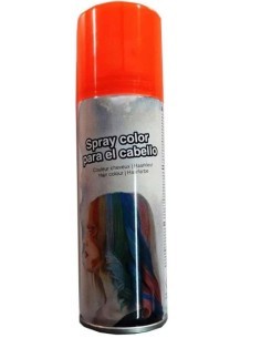 Spray per Capelli Glitterato Arancione 125 ml, Decorazione per Halloween