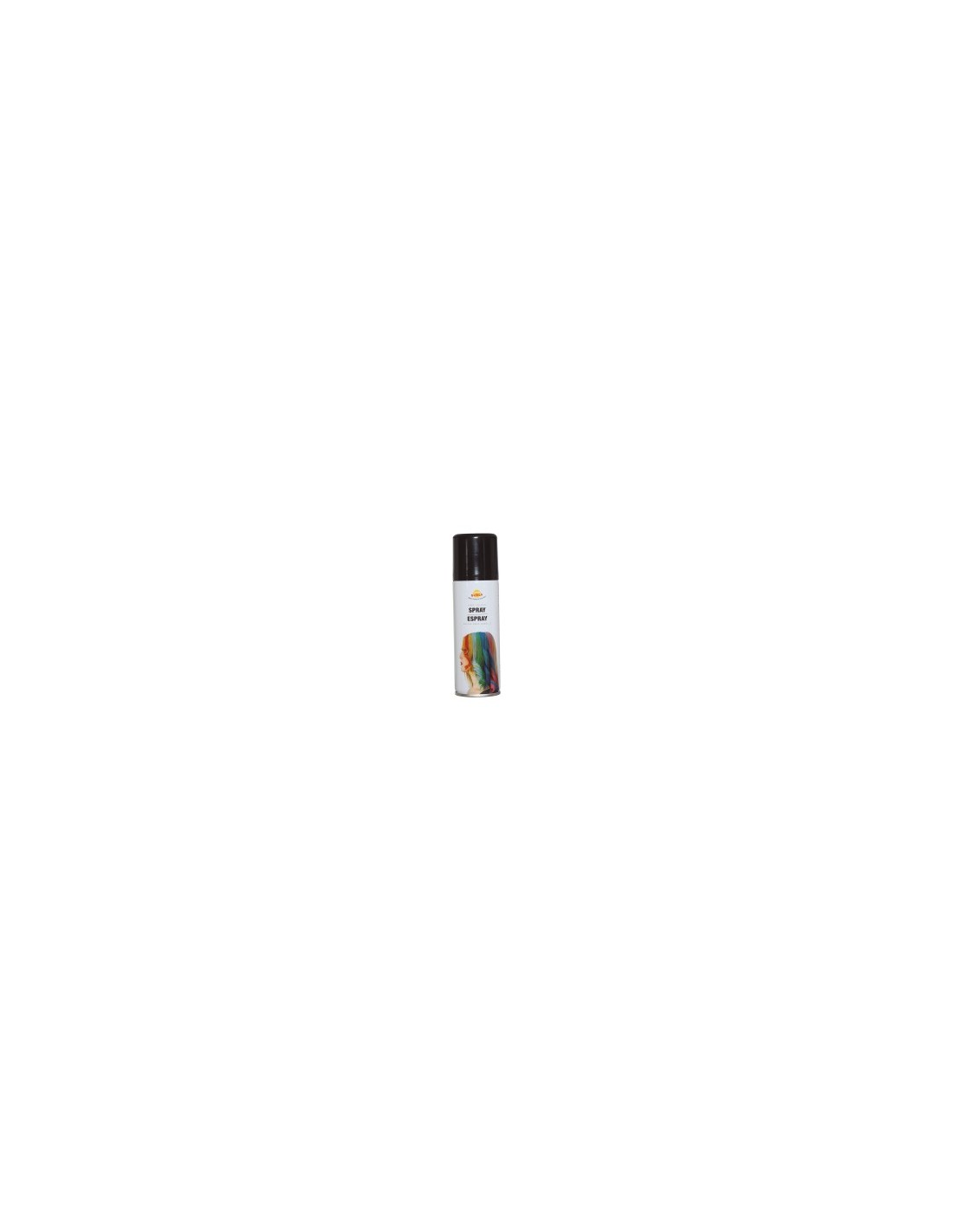 Spray per Capelli Glitterato nero 125 ml, Colore Brillante, Accessorio Halloween
