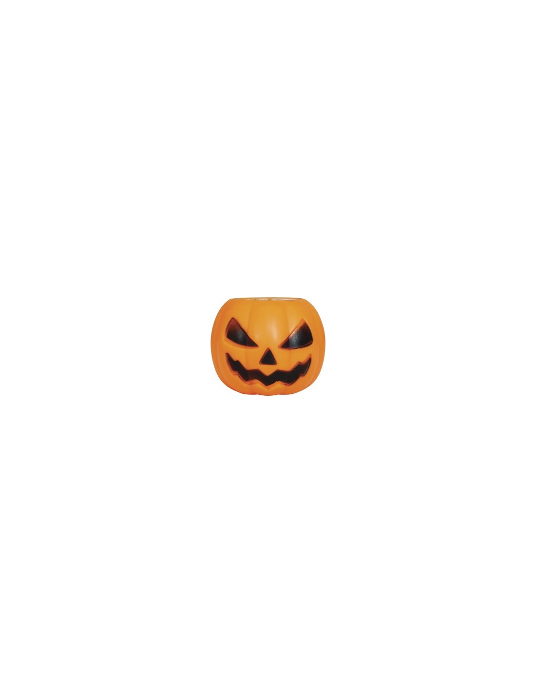 Zucca di Gomma con Fantasma, 5 cm, Decorazione Halloween