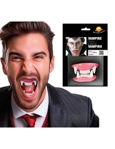 Doppi Denti Vampiro in Lattice, Accessorio Halloween