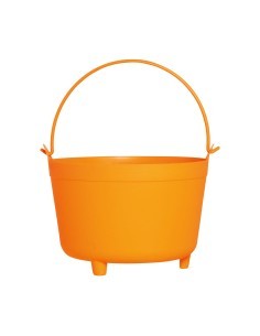 Calderone Arancione, 30 cm, Decorazione Halloween