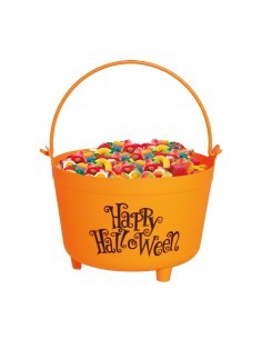 Calderone Arancione, 30 cm, Decorazione Halloween