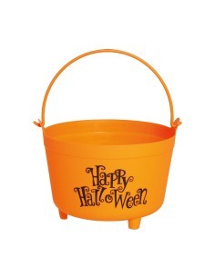 Calderone Arancione, 30 cm, Decorazione Halloween