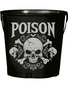 Secchiello Portabottiglie in Metallo, 19x23 cm, Decorazione Halloween