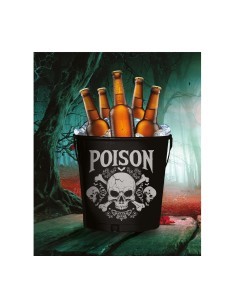 Secchiello Portabottiglie in Metallo, 19x23 cm, Decorazione Halloween