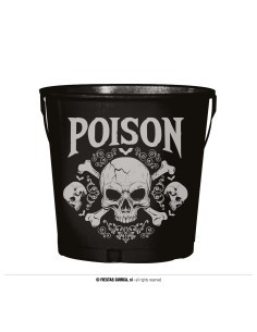 Secchiello Portabottiglie in Metallo, 19x23 cm, Decorazione Halloween