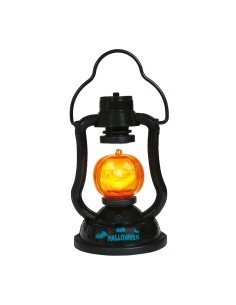 Lanterna Zucca con Luce e Suono, 15 cm, Decorazione Halloween