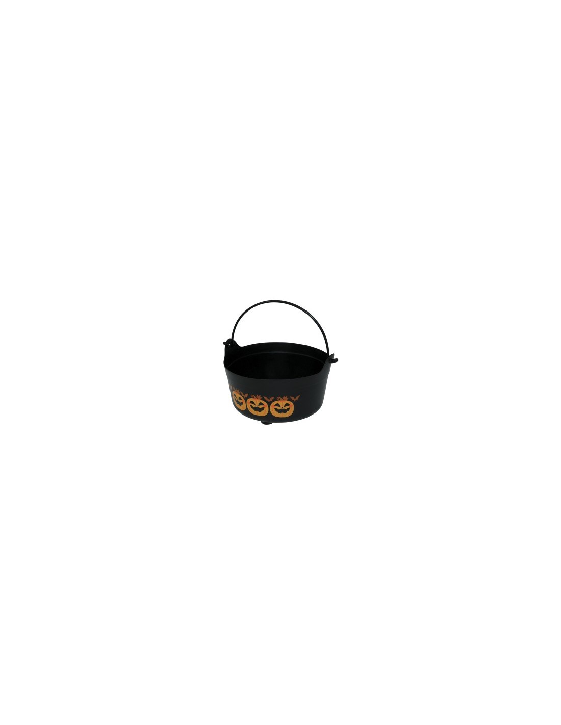 Calderone di Zucca, Cestino Tema Streghe, Dimensioni 24x23x15 cm