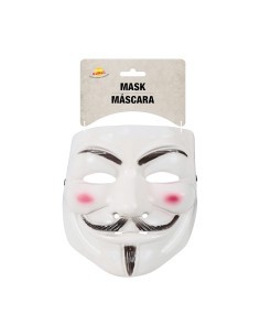 Maschera Indignato, Accessorio per Feste, Travestimenti e Halloween
