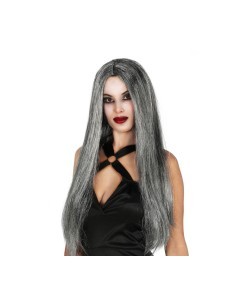 Parrucca Liscia Grigia, Accessorio per Feste, Travestimenti e Halloween