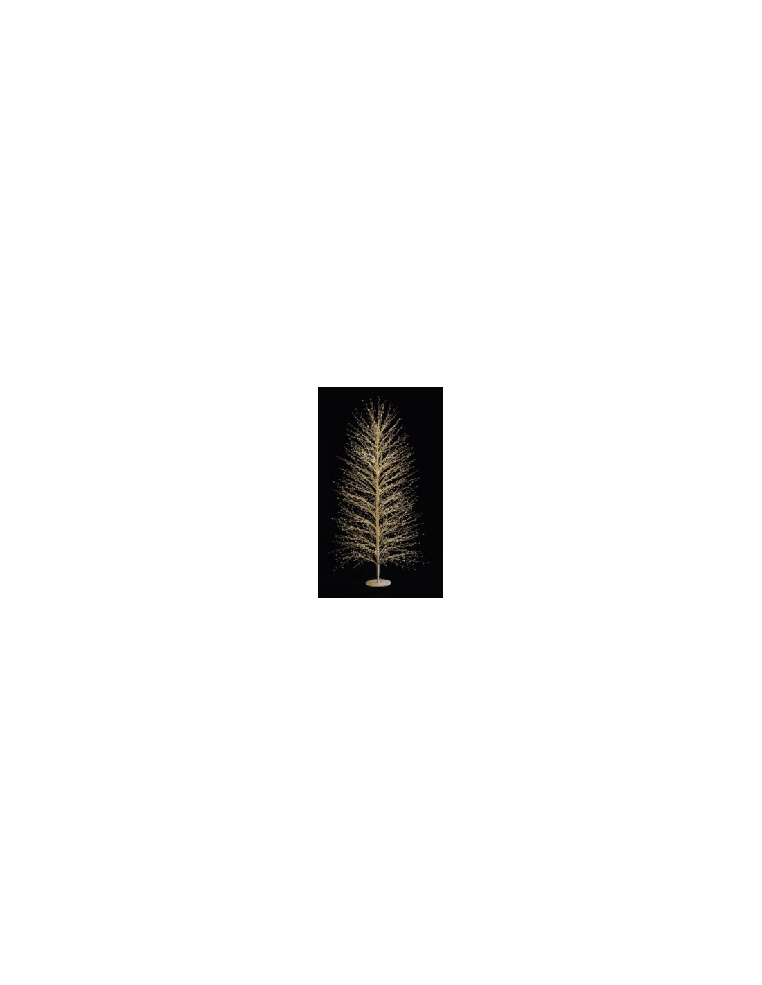 Albero  MicroLED Oro H150cm con 1300 LED Bianco Caldo - La Magia di Natale a Casa Tua