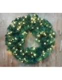 Ghirlanda Verde D100cm con 200 Luci LED - La Magia di Natale a casa tua