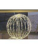 Sfera 3D Bianco di Natale 520 MicroLED Bianco Caldo/Flash - La Magia di Natale scintillante!