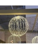 Sfera 3D Bianco di Natale 520 MicroLED Bianco Caldo/Flash - La Magia di Natale scintillante!