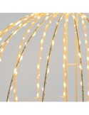Sfera 3D Bianco di Natale 520 MicroLED Bianco Caldo/Flash - La Magia di Natale scintillante!
