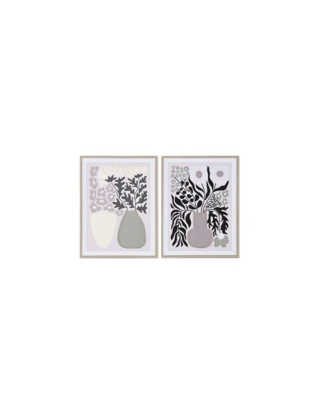 QUADRO TELA CU214640 VASO FIORI 45X60CM ASSORTITO