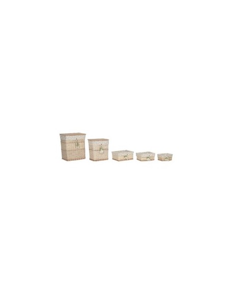 PORTABIANCHERIA DC214672 2 MIS VIMINI/COTONE 47X35X55CM