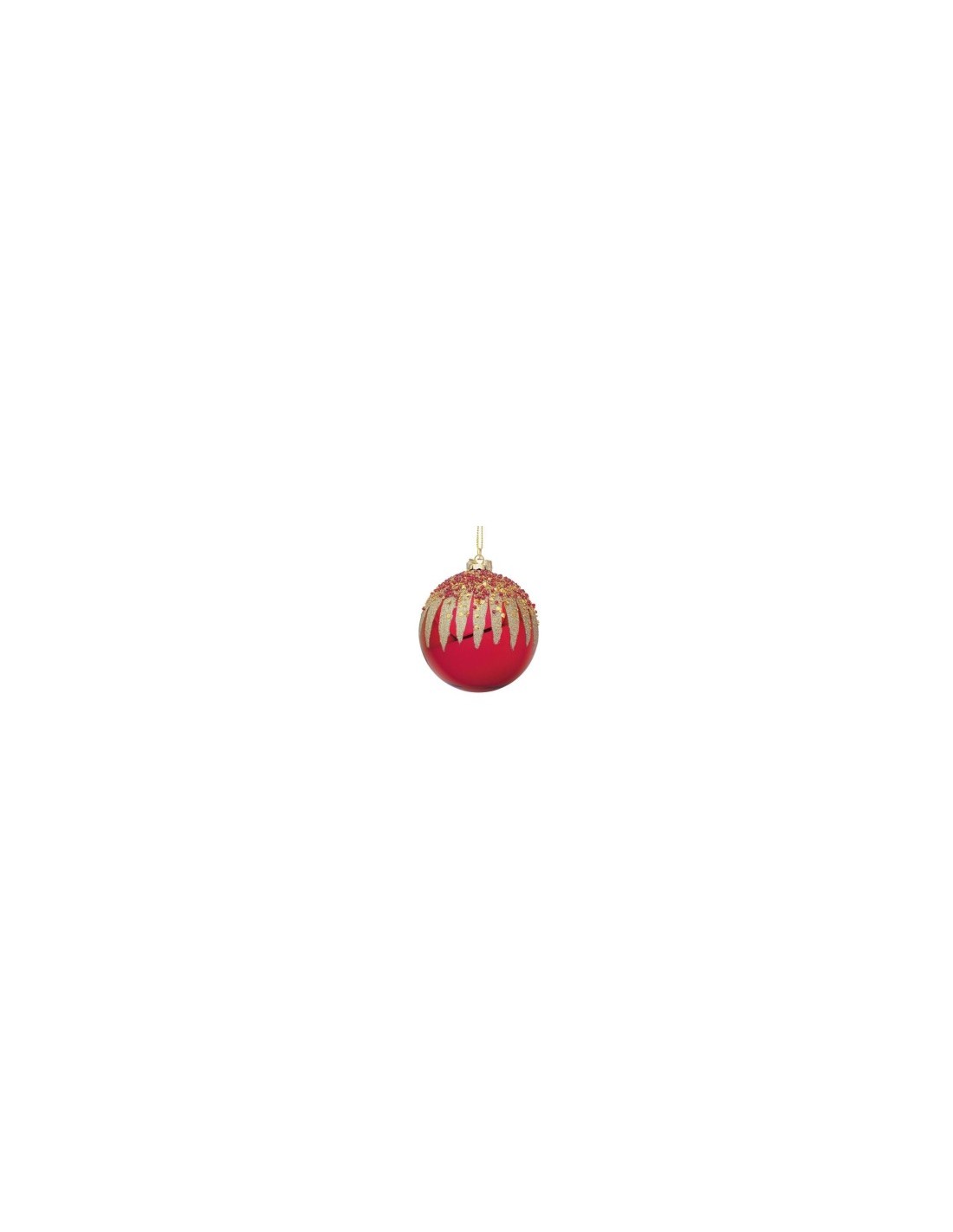SFERA 0976277 VETRO FIREWORK D10CM ROSSO
