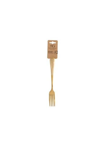 SET 4 FORCHETTE 203286 ACCIAIO DORATO