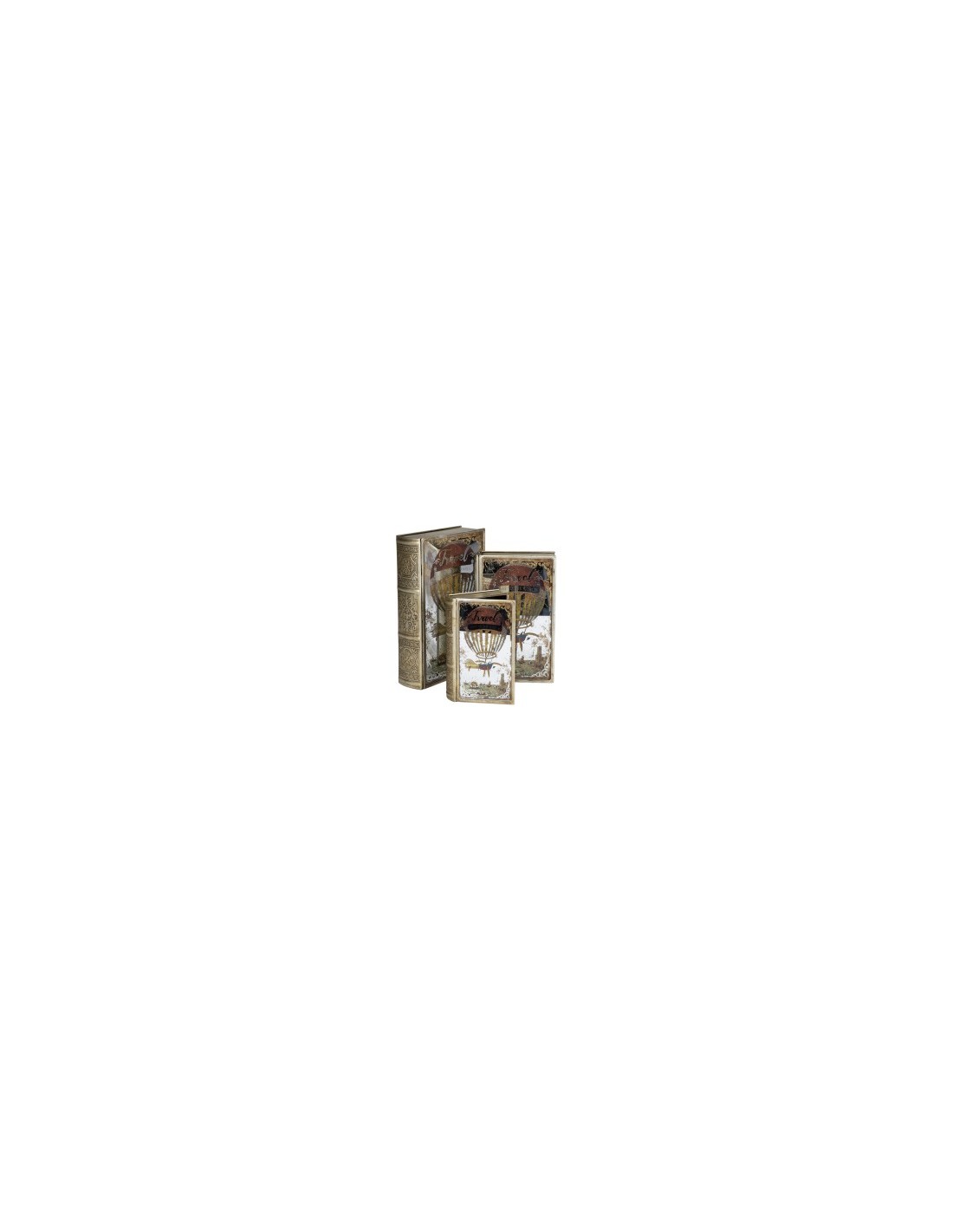 SCATOLA LIBRO 138338 1 MIS VETRO/METALLO 20X14X4CM