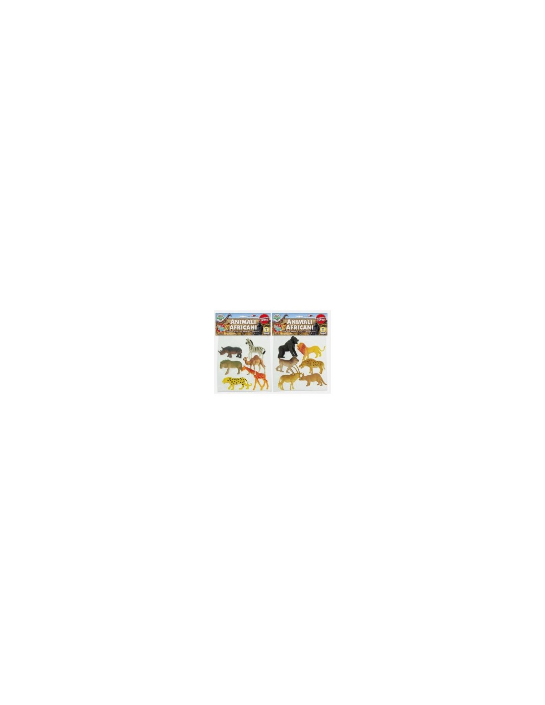 GEO NATURE 68893 BLISTER 6 ANIMALI AFRICANI