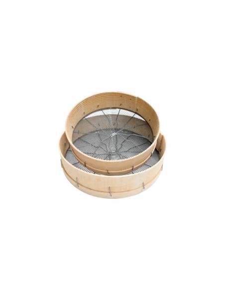 SETACCIO LEGNO D38CM RETE FERRO CRUDO N7