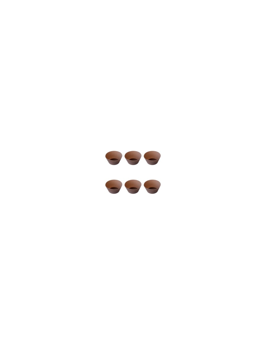 Set di 6 Custodie in Silicone GOURMAND, Tortora, H.4,5 cm, P.6,2 cm | Shop in Casa