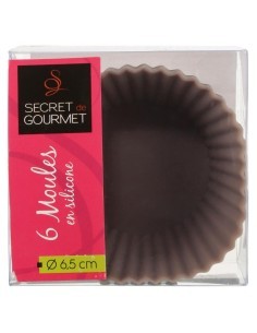 Set di 6 Custodie in Silicone GOURMAND, Tortora, H.4,5 cm, P.6,2 cm | Shop in Casa