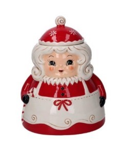 BARATTOLO 760033 SIGNORA BABBO NATALE CERAMICA 23X21X30CM