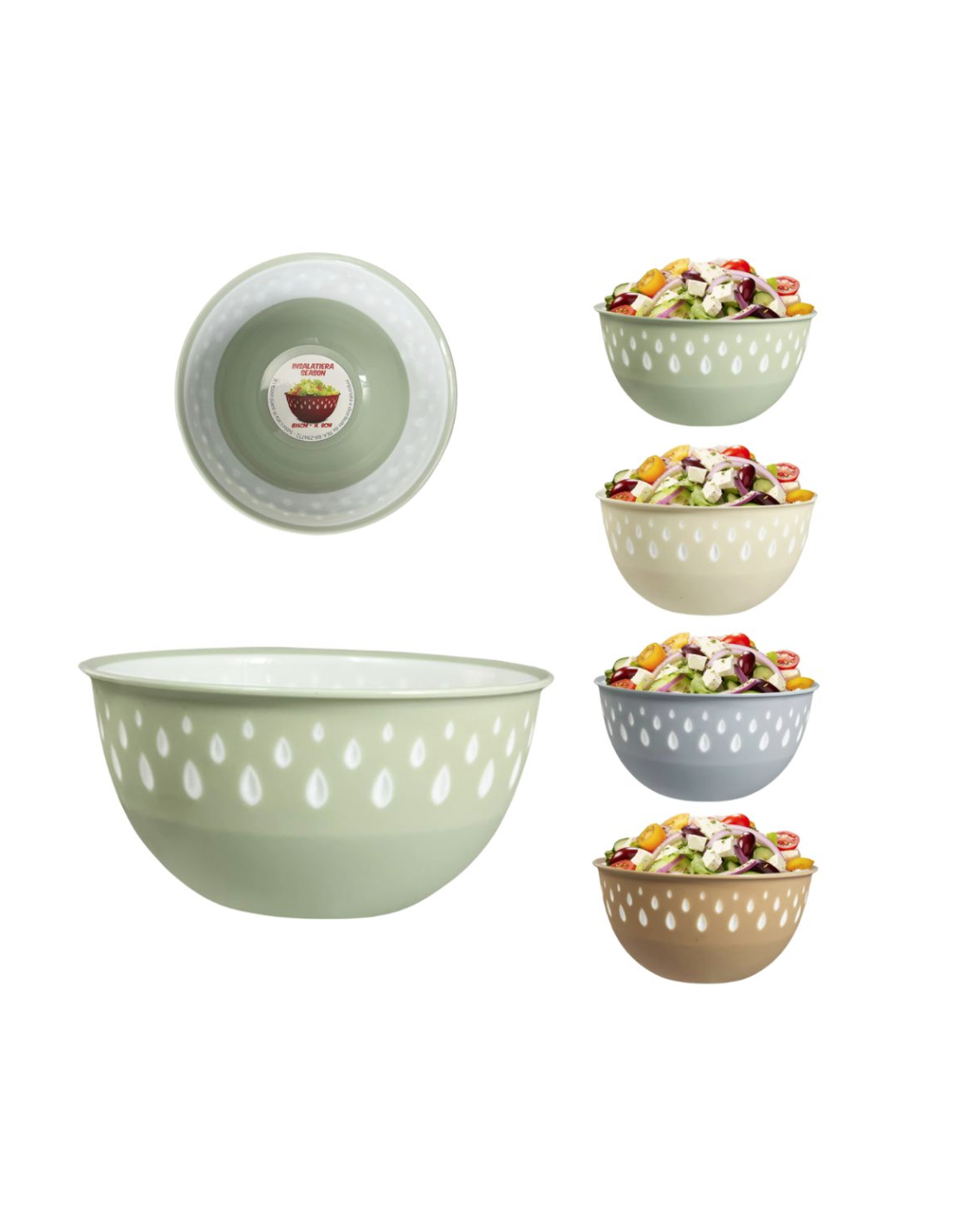 INSALATIERA 80198 23CM COLORI ASSORTITI